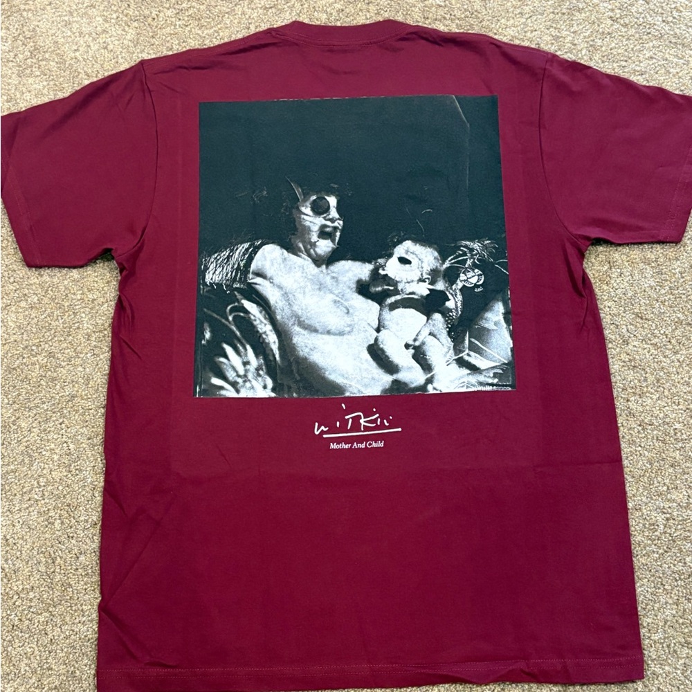 SUPREME tee - Maroon size M